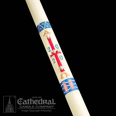 Picture of Cathedral Benedictine Paschal Candle 2-1/2" x 36"