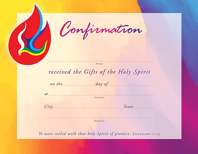 Picture of Sealed with Promise Confirm Certificate