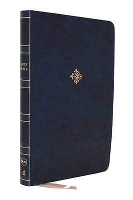 Picture of Nkjv, Thinline Bible, Large Print, Leathersoft, Blue, Comfort Print