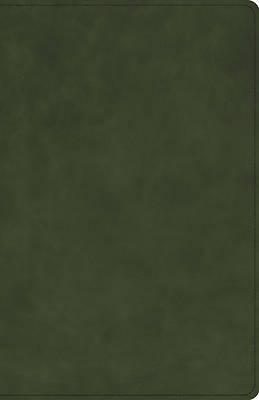 Picture of CSB Large Print Personal Size Reference Bible, Optimal Type, Holman Handcrafted Collection, Marbled Olive Premium Calfskin