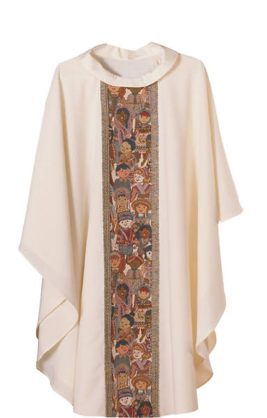 Picture of Abbott Hall Children of the World Off-White Chasuble