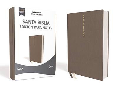 Picture of Nbla Santa Biblia Edición Para Notas, Tapa Dura/Tela, Gris, Letra Roja
