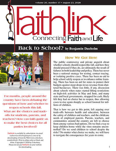 Picture of Faithlink - 08/23/2020 - Back to School?