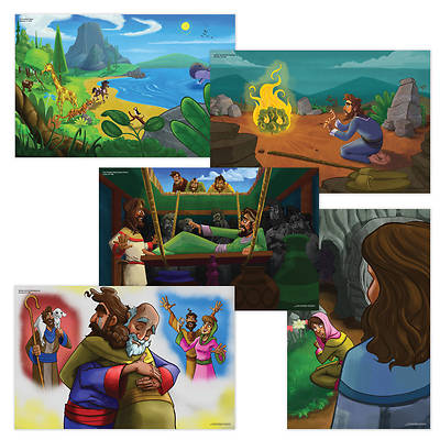 Picture of Vacation Bible School (VBS) 2021 Discovery on Adventure Island Bible Story Poster Pak