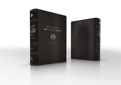 Picture of Rvr, Biblia de Estudio Matthew Henry Y Legado Cristiano, Leathersoft, Negro, Interior a DOS Colores, Con Índice, Comfort Print