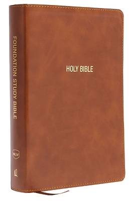 Picture of NKJV Foundation Study Bible, Wide Margin, Brown Leathersoft, Red Letter