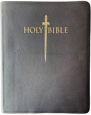 Picture of Kjver Sword Study Bible Giant Print Burgundy Genuine Calfskin Leather Indexed