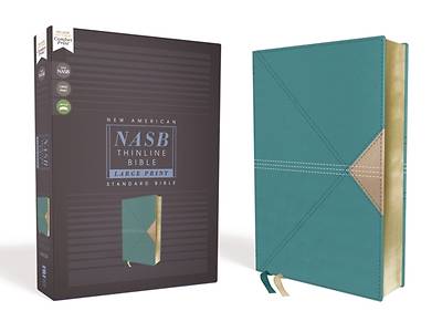 Picture of Nasb, Thinline Bible, Large Print, Leathersoft, Teal, Red Letter Edition, 1995 Text, Comfort Print