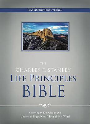 Picture of NIV, the Charles F. Stanley Life Principles Bible, Hardcover, Red Letter Edition