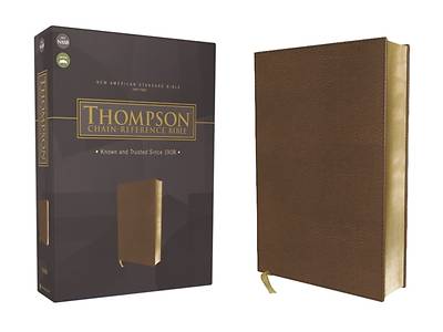 Picture of Nasb, Thompson Chain-Reference Bible, Leathersoft, Brown, Red Letter, 1977 Text