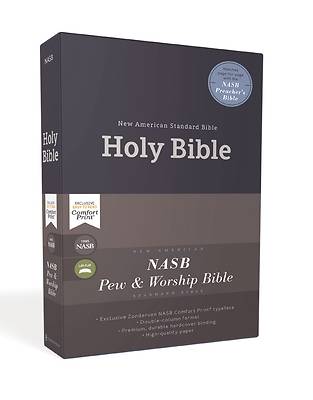 Picture of Nasb, Pew and Worship Bible, Hardcover, Blue, 1995 Text, Comfort Print