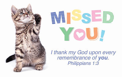 Picture of Missed You Absentee Postcard