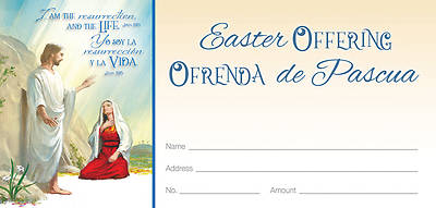 Easter I am the Resurrection Offering Envelope Bilingual