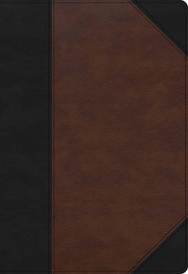 Picture of KJV Super Giant Print Reference Bible, Black/Brown Leathertouch, Indexed