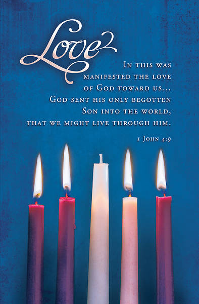Picture of Advent Bulletin Week 4 1 John 4:9 Regular