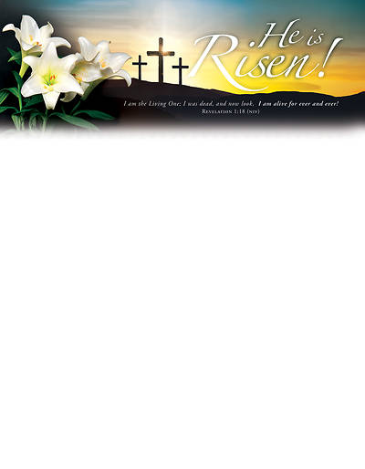 Easter He Is Risen! Letterhead