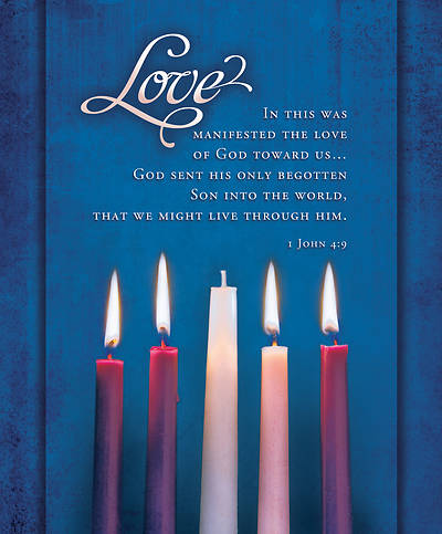 Picture of Advent Bulletin Week 4 1 John 4:9 Legal