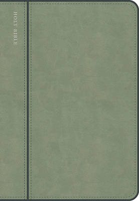 Picture of CSB Personal Size Giant Print Bible, Optimal Type, Digital Study Edition, Sage Suedesoft Leathertouch, Indexed