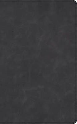 Picture of NASB Verse-By-Verse Reference Bible, Holman Handcrafted Collection, Marbled Slate Premium Calfskin