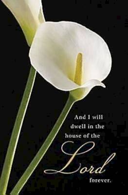 Picture of Calla Lilies Funeral Bulletin (Pkg of 50)