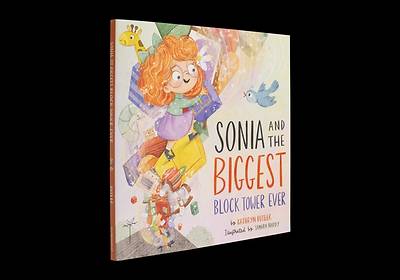 Picture of Sonia and the Biggest Block Tower Ever