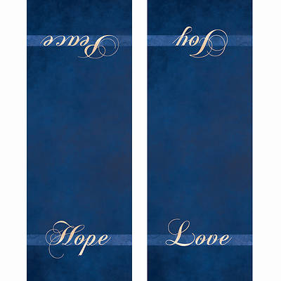 Picture of Chrismons Advent Pulpit Scarf - Blue