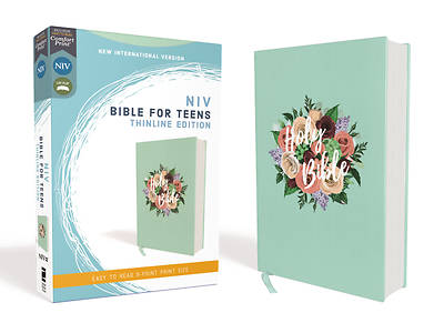 Picture of Niv, Bible for Teens, Thinline Edition, Cloth Over Board, Floral, Red Letter Edition, Comfort Print