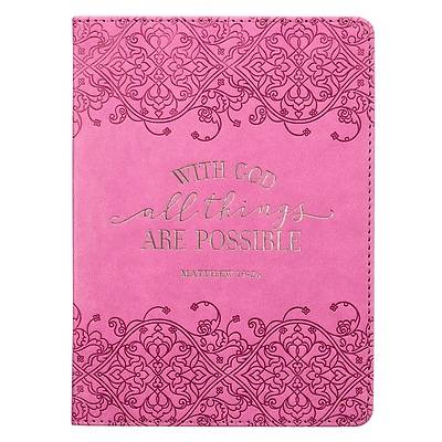 Picture of Journal with God All Things Pink Matt. 19