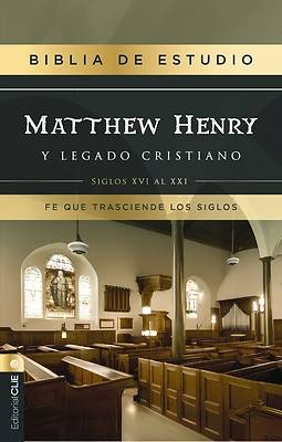 Picture of Rvr, Biblia de Estudio Matthew Henry Y Legado Cristiano, Tapa Dura, Interior a DOS Colores, Comfort Print