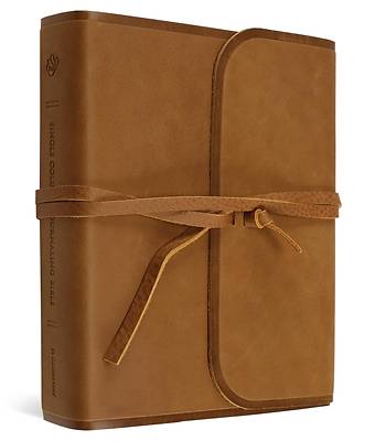 Picture of ESV Single Column Journaling Bible (Natural Leather, Brown, Flap with Strap)
