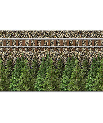 Picture of Vacation Bible School Railroads and Rocks Plastic Backdrop