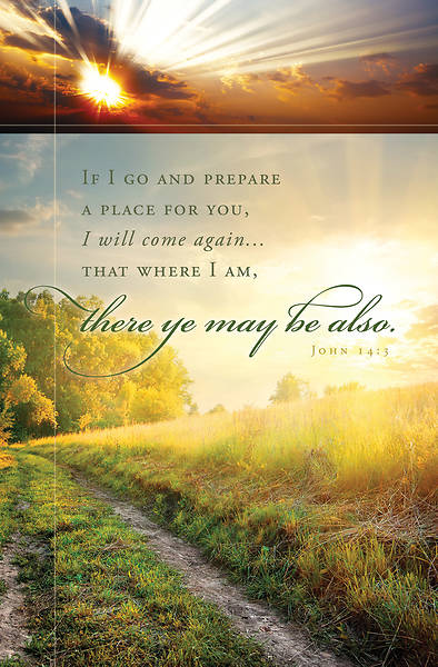 Picture of Prepare a Place Funeral Regular Size Bulletin