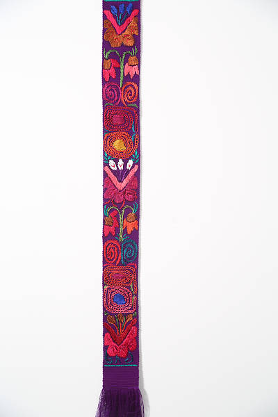 Picture of Fair Trade Purple Flower Stole