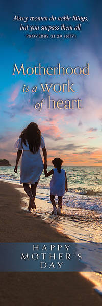 Picture of Mother's Day Motherhood is a work of Heart Bookmark