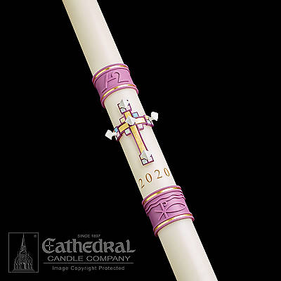 Picture of Cathedral Jubilation Paschal Candle 1-1/2" x 34"