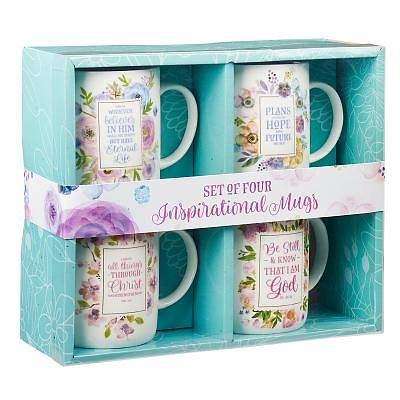 Picture of Mug Set 4-PC Pastel Floral