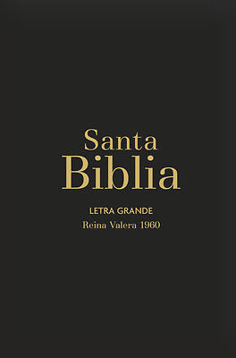 Picture of Biblia Rvr60 Letra Grande/Tamaño Manual - Negro Vinilo (Bible Rvr60 Lp/Pocket Size - Black Gloss)