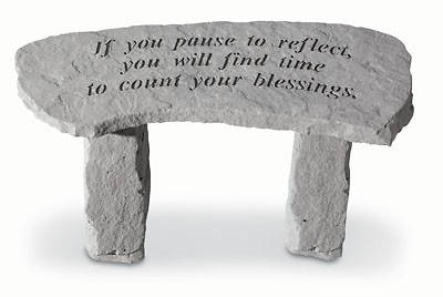 Picture of If You Pause to Reflect Small Garden Bench