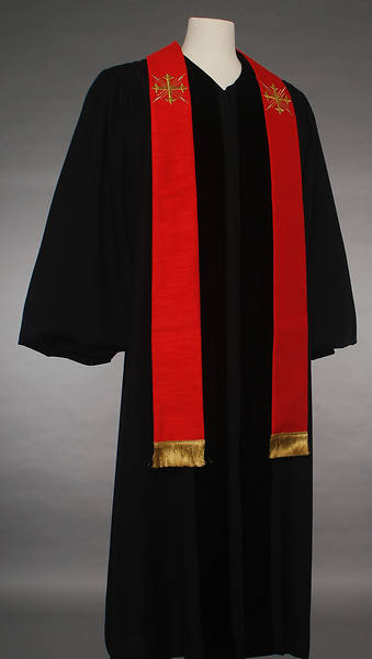 Picture of MDS Red Greek Cross Stole