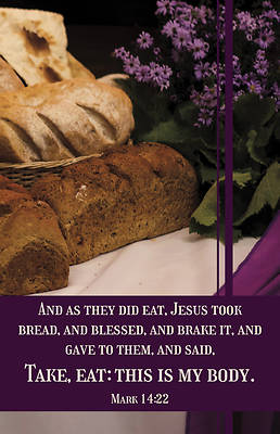 Communion Bulletin As They Did Eat Pack of 100