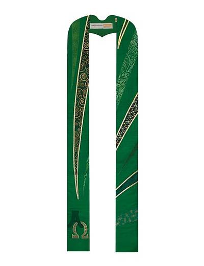 Picture of Beacon Stole Green Dupioni 56