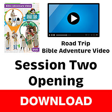 Picture of VBS 2025 Road Trip Bible Adventure Video Session Two - Opening