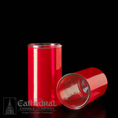 Picture of Cathedral Inserta-Lite 3-Day Reusable Glass Globe - Ruby