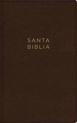 Picture of Nbla, Santa Biblia, Ultrafina, Letra Grande, Tamaño Manual, Leathersoft, Café, Palabras de Jesús En Rojo