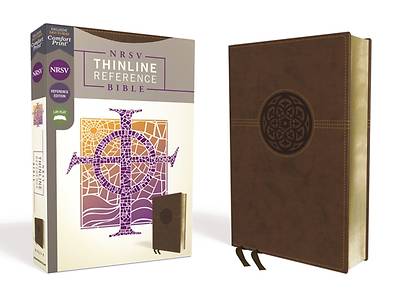 Picture of NRSV Thinline Reference Bible, Leathersoft, Brown, Comfort Print