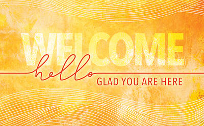 Picture of Welcome, Hello, Glad You Are Here Pew Card