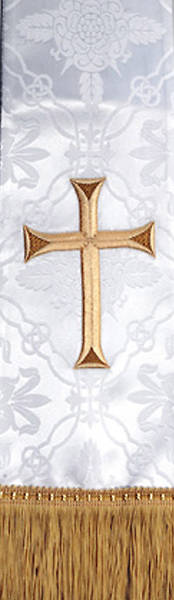 Picture of White Latin Cross Stole