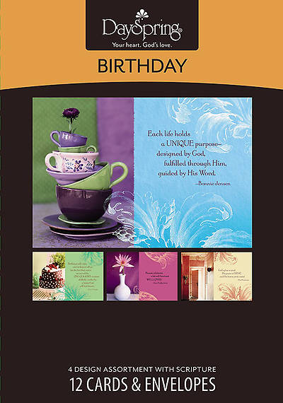 Picture of Birthday Brights - Birthday Boxed Cards - Box of 12
