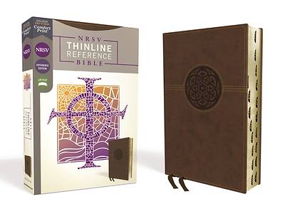 Picture of NRSV Thinline Reference Bible, Leathersoft, Brown, Indexed, Comfort Print