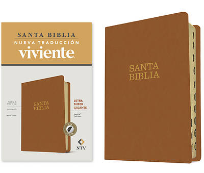 Picture of Santa Biblia Ntv, Letra Súper Gigante (Letra Roja, Sentipiel, Café, Índice)